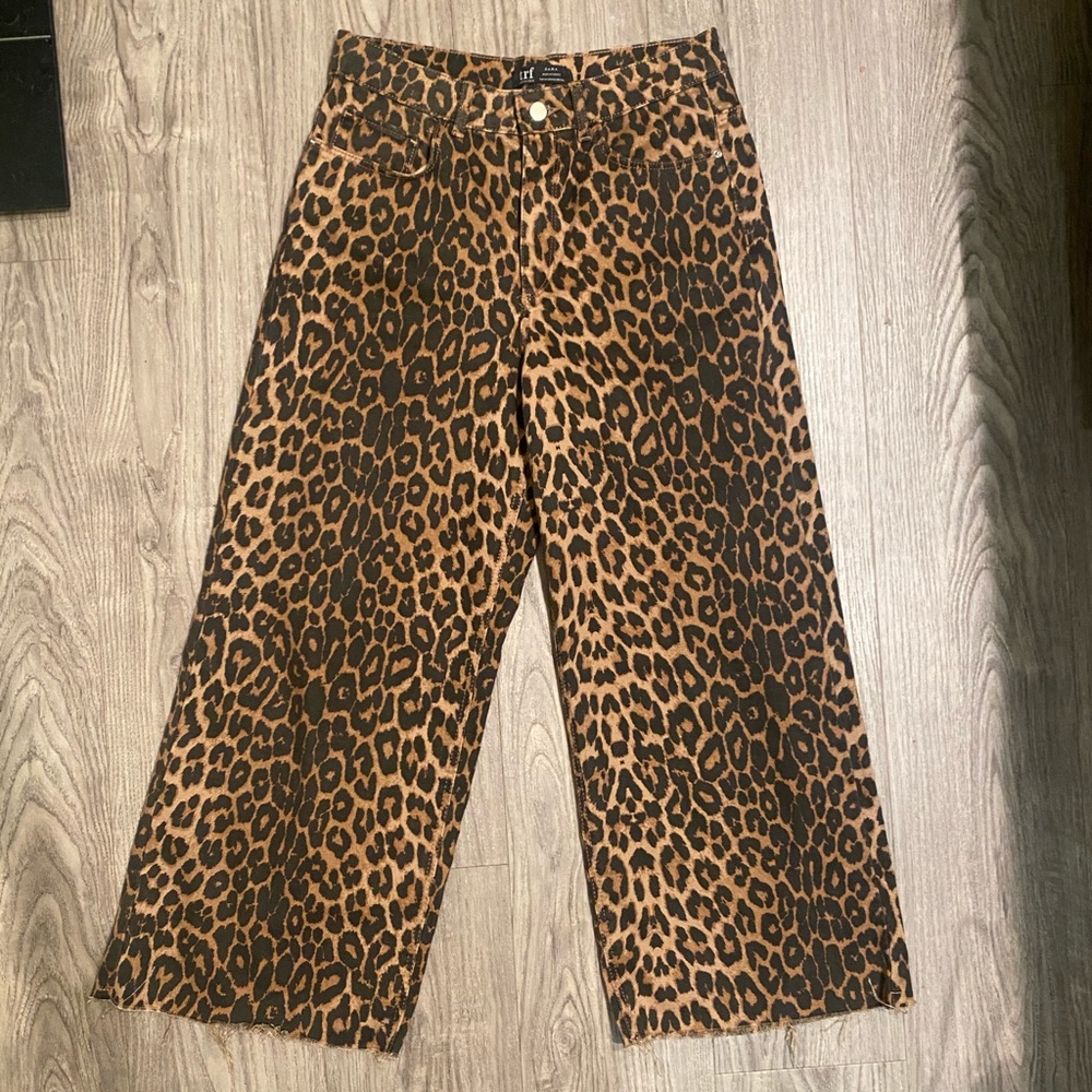 Leopard Wide Leg Pant